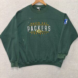 VTG Green Bay Packers Sweater Mens XL NFL Crewneck Pullover *READ*